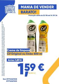 Folheto Casa Cheia Página 2: Creme de limpeza Cif Original ou limão €1,59