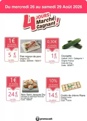 Promocash (valable jusqu'au 29-08)