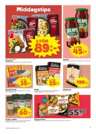 Coop Forum reklamblad vecka 35 Sida 7: Billys pan pizza/piroger €35,00, Dolmio bolognese €45,00