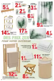 Catalogue Bazarland page 10: MAYA PORTE SERVIETTE 3 NIVEAUX €12,99, Étagère de douche en angle €14,99