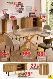 Catalogue Bazarland page 5: HERITAGE Table d'appoint €27,99, HERITAGE Meuble télévision €79,00