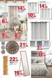 Catalogue Bazarland page 6: Voilage Linwood €3,99, HERITAGE Etagère d'angle 4 niveaux €22,99