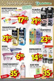 Matvärlden Tensta reklamblad vecka 35 Sida 8: Lätta bordsmargarin €17,95, Verum kvarg €21,95