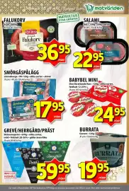 Matvärlden Tensta reklamblad vecka 35 Sida 3: Grevé/herrgård/präst €59,95, Lönneberga smörgåspålegg €17,95