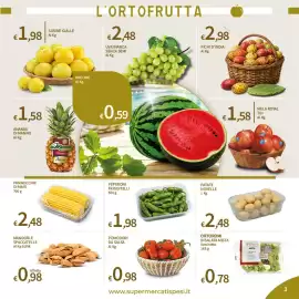Volantino SpeSì settimana 35 Pagina 3: Peperoni friggitelli €1,98, Pomodori da salsa €0,98