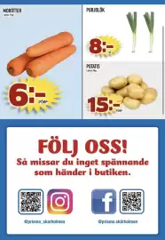 Prisma Mat reklamblad vecka 35 Sida 3: Purjolök €8,00, Potatis €15,00