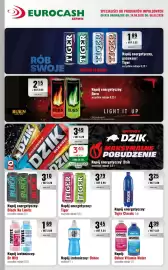 Eurocash gazetka Strona 8: Napój izotoniczny: Oshee €3,45, Napój energetyczny: Tiger Classic €3,25