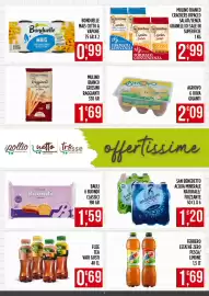 Volantino Supermercato Pollio Pagina 2: San Benedetto acqua minerale frizzante €1,20, Mulino Bianco Crackers Salati €2,99