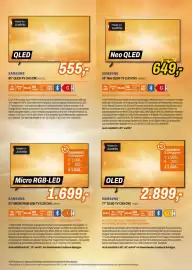 Expert Flugblatt Seite 12: Samsung 65" QLED-TV (163 CM) 65Q7F3 €555,00, Samsung 77" OLED-TV (195 CM) 77S83H €2.899,00