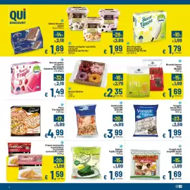 Volantino Qui Discount Pagina 4: Donut rainbow €2,35, Gamberetti sgusciati precotti €3,99