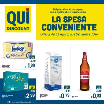 Volantino Qui Discount (valido fino al 6-09)