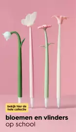 HEMA Flugblatt woche 35 Seite 4: bekijk hier de hele collectie bloemen en vlinders op school