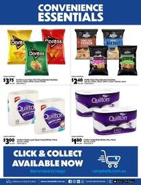Campbells Wholesale catalogue Page 16: Quilton Triple Layer Paper Towel White €3,00, Quilton Toilet Rolls White 3 Ply €180,00