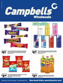 Campbells Wholesale catalogue Page 1: Cadbury Medium Bar Selected Varieties €1,50