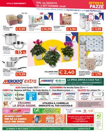 Volantino Mercatò Extra Pagina 20: Pentole e casseruole in acciaio inox 'Home', Slip donna pompea 'seamless' €3,90