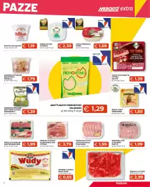 Volantino Mercatò Extra Pagina 9: Parmigiano Reggiano grattugiato Parmareggio €1,39, Special Toast Leerdammer €1,89