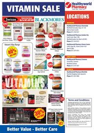 Healthy World Pharmacy catalogue Page 8: Blackmores Gut Immune Biotic €26,99, Swisse Hair Skin Nails+ €19,99