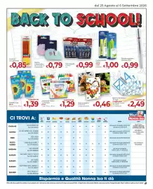 Volantino Maxi Nonna Isa Pagina 16: Pastelli Elios FILA €1,39, Evidenziatore Tratto FILA colori assortiti €1,00