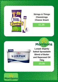 Morrisons leaflet week 35 Page 4: Strings & Things cheestrings cheese snack €1,25