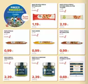 Volantino Tigre Amico Pagina 14: Pesto alla genovese senza aglio Consilia €2,39, Pasta sfoglia rotonda Consilia €0,99