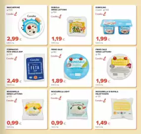 Volantino Tigre Amico Pagina 7: Mozzarella di bufala delattosata Consilia €1,49, Mozzarella light Consilia €0,99
