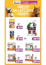 Volantino Ayoka Pagina 14: Frontpro compresse masticabili €29,90, NutriBird P15 Tropical Mantenimento €14,90
