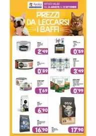 Volantino Ayoka Pagina 9: Oasy dog grain free adult/small/mini agnello €17,90, Natural Trainer Bocconcini Adult €0,99
