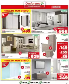 Volantino Conforama Pagina 11: Lorena camera matrimoniale €998,00, Laura camera matrimoniale completa €929,00
