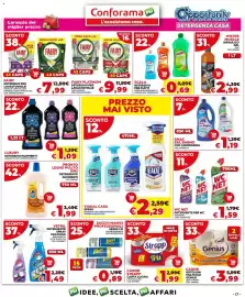 Volantino Conforama Pagina 17: Scala Detersivo per piatti €0,69, WC NET Detergente per WC €1,59