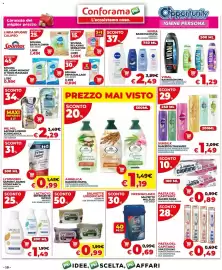Volantino Conforama Pagina 18: Vidal bagnoschiuma €1,29, Salviette umidificate Gloxy €0,99