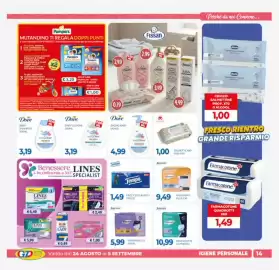 Volantino GeD Shopping Pagina 14: Tempo Fazz x10 classico €1,49, Bagno baby Dove €4,99