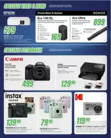 Volantino Leonardelli Pagina 38: Fujifilm instax 400 wide €139,90, Canon EOS R100 €499,00