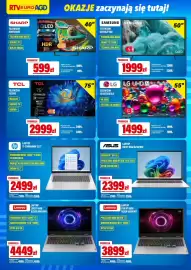 RTV EURO AGD gazetka Strona 2: Telewizor Samsung QE50Q7F4AU €1.999,00, Telewizor TCL 75C6KS €2.999,00