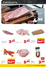 Folleto Alimerka semana 35 Página 4: Codillo de cerdo €3,95, Galiana longaniza blanca €3,50