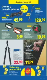 Catálogo Lidl | bazar Página 11: Parkside gafas de protección €3,49, Fiskars podadera telescópica €22,99