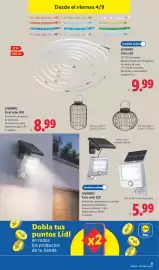 Catálogo Lidl | bazar Página 17: Livarno foco solar led €5,99, Livarno farol solar led €8,99