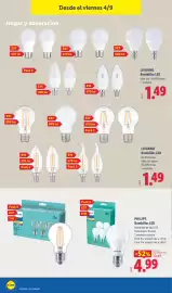 Catálogo Lidl | bazar Página 18: Philips bombillas led €4,99, Livarno bombillas led €1,49