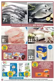 Catálogo E.Leclerc Página 20: Sepia limpia €11,90, Filete de gallineta €8,90