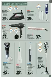 Catálogo E.Leclerc Página 35: Solac secador de cabello sp7152 €27,95, Ufesa batidora de varilla astro 800 €19,95
