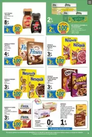 Catálogo E.Leclerc Página 5: Nestlé cereales fitness €4,29, Nesquik fresa €3,69