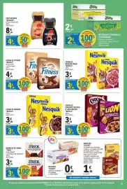 Catálogo E.Leclerc Página 5: Nestlé cereales fitness €4,29, Nesquik fresa €3,69