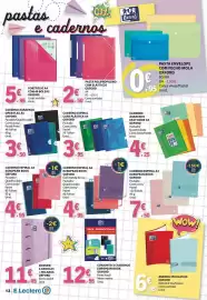 Folheto E.Leclerc Página 12: Caderno agramado open flex a4 oxford €3,50, Caderno espiral capa plástica a4 oxford €3,95