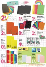 Folheto E.Leclerc Página 13: Caderno espiral capa dura a4 ancor €4,95, Caderno agrafo ancor €1,95