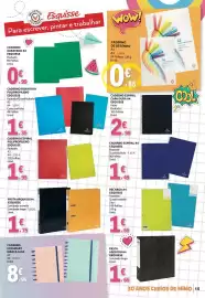 Folheto E.Leclerc Página 15: Caderno ecosmart marca guia €8,95, Pasta arquivo a4 esquisse €1,75