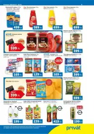 PRIVÁT akciós újság hét 35 Oldal 3: Privat croissant €169,00, Kubu gyümölcspré €239,00