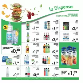 Volantino Maxi Coal Pagina 15: Acqua San Benedetto naturale/frizzante €1,19, Sprite/Fanta/Coca Cola vari tipi €1,09