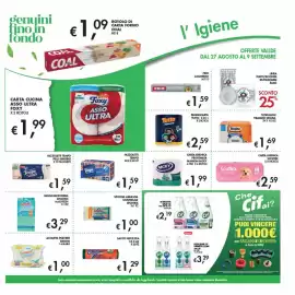Volantino Maxi Coal Pagina 23: Sacco nettezza €1,29, Polvere Brawn €1,00