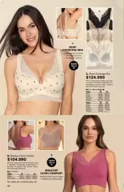 Catálogo Leonisa Página 56: Malva - b. brastop ultra comfort ref. 91004n €104.990,00, Arco - deep coverage bra €124.990,00