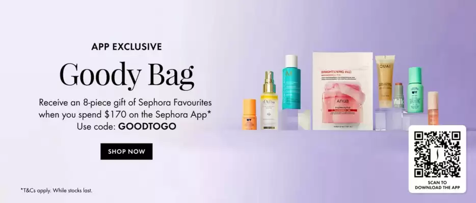 Sephora (valid until 8-09)
