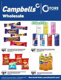 C-Store Distribution catalogue Page 1: Cadbury Medium Bar Selected Varieties €1,50